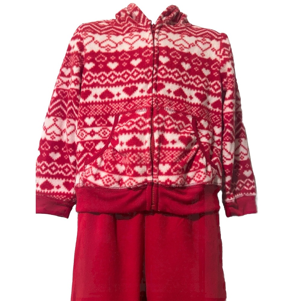 Faded Glory‎ Girl Clothing Holiday Jacket Pants Set 4T Christmas Valentine